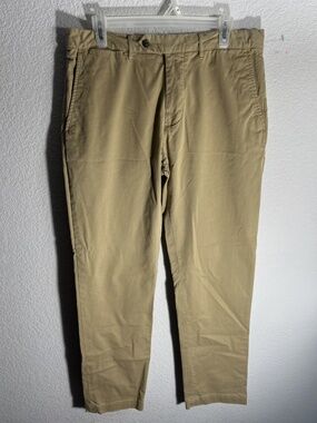 Todd Snyder Straight Fit Chino Pants Mens 33x32 Khaki Stretch Cotton Trousers